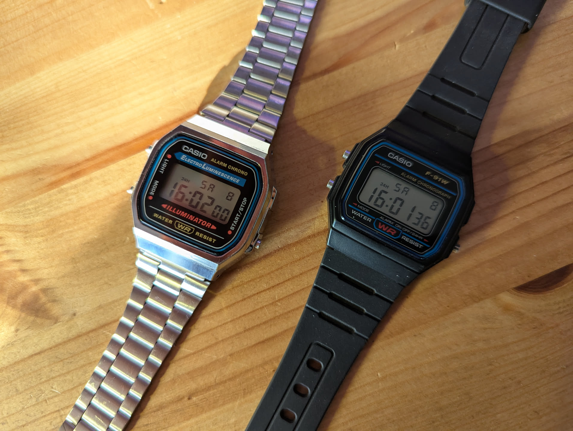 I hope the 20 second difference between these two watches annoys someone