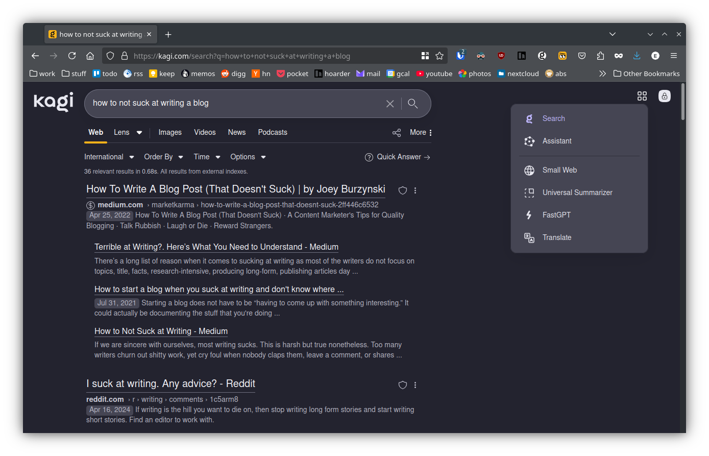 Bye bye, crappy search results